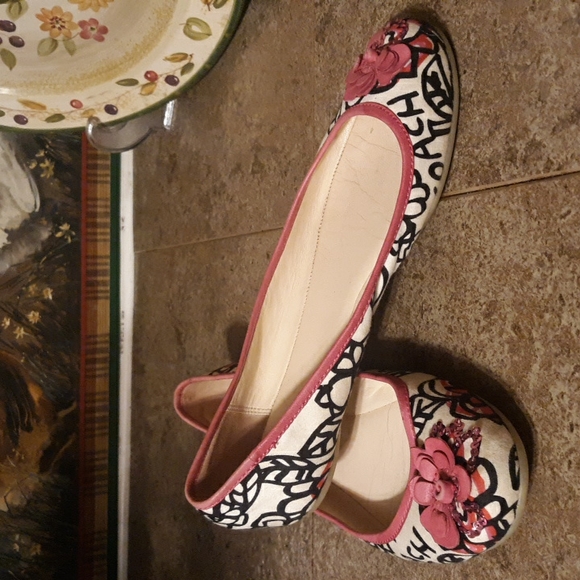 Coach Shoes - Coach poppy satin shoes